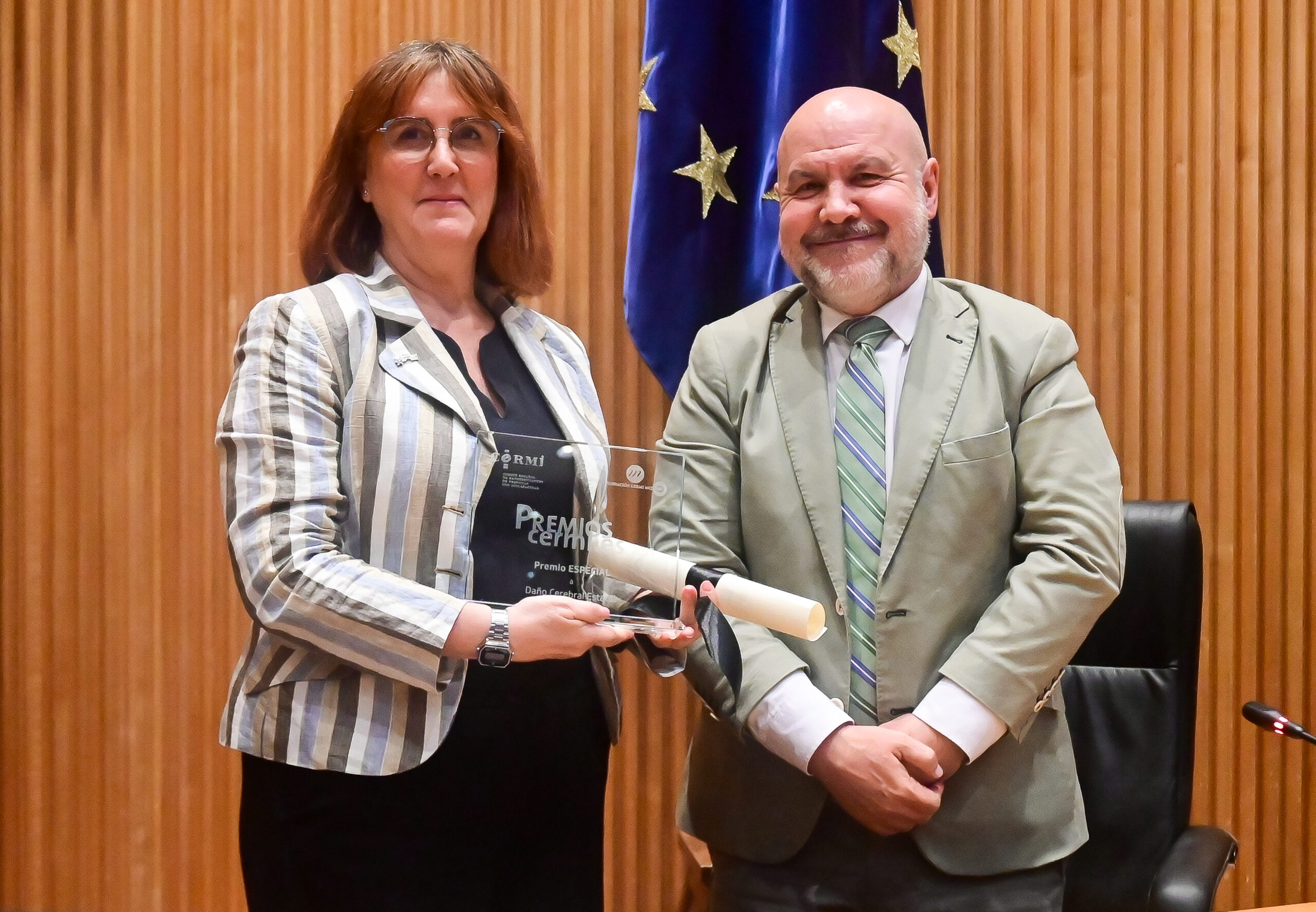 JORNADAS DAÑO CEREBRAL CONGRESO-39 Daño Cerebral Estatal, entidad miembro de CAAAD, recibe el Premio Especial del Cermi por su trayectoria de 30 años en defensa de los derechos de las personas con discapacidad